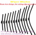 Wiper Blade Aero for Tesla Model S 90D Hatchback 2015-2022 @Front Pair