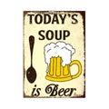 Funny Beer Metal Tin Sign Plaque Metal Plate Vintage Iron Poster Wall