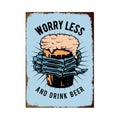Funny Beer Metal Tin Sign Plaque Metal Plate Vintage Iron Poster Wall