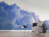 3D Blue Cloud Overlay Wall Mural Wall Decor Peel &amp; StickWallpaper