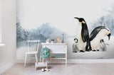 3D Penguin Snow Mountain Wall Mural Wall Decor Peel &amp; StickWallpaper 3
