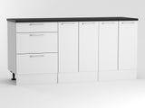 Kitchenette 1800mm white glossy