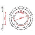 SPKT REAR OE STEEL 1792 45T #525