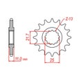 SPKT FRONT OE STEEL 580 16T #530