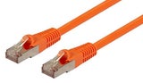 DYNAMIX 15m Cat6A S/FTP Orange Slimline Shielded 10G Patch Lead. 26AWG (Cat6 Aug