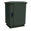 DYNAMIX 18RU Outdoor Freestanding Cabinet. (800 x 800 x 18U) IP45 rated. Angled