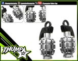 | Bling Valve Cap | Grenade Silver