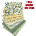 7 Style Fabric Patchwork Bundle 100% Cotton 50x50cm I1167GN0