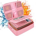 File Document Organizer Bags Fireproof Safe Lock,Multi-Layer Portable Filing