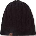Sealskinz Blakeney Waterproof Cold Weather Cable Knit Beanie - Black - XXL
