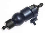 51759K BLACK ALUMINUM FUEL FILTER WITH RUBBER PUMP