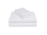 LIVEINSTYLE 4p PLAIN sheet set SUPER KING WHITE
