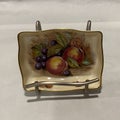 Sale! Aynsley Orchard Gold Rectangle Dish Fruit with Hazelnuts - gorgeous