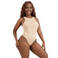 Bodysuit for Women Swimwear - Sleeveless Jumpsuit, Slim Tops, Solid Color, Size