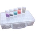 64 Compartments Plastic Boxes, Diamond Embroidery Sorting Box In Stable Storage
