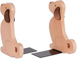 Book Ends - Decorative Puppy Dog Wooden Bookends for Kids, Book Ends for Shelves