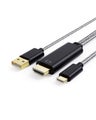Usb C To Hdmi Cable - High Quality Type C Usb C To Hdmi Cable With Usb Charge 6f