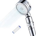 High Pressure Shower Head, Handheld Showerhead With On/off Full Shutoff Push But