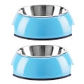 Pet Stainless Steel Dog Bowl Double-layer Melamine Cat Bowl Pet Bowl Large Size