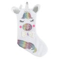 Unicorn Christmas Stocking with LED Light - Candy Bag for Gifts Stocking Xmas