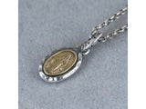 BOCAI New S925 Silver Fashion Hammer Relief Virgin Mary Pendant For Men And