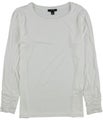 Alfani Womens Ruched Sleeve Pullover Blouse