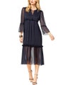 Rachel Zoe Womens Crinkle Chiffon Empire Dress