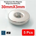 5Pcs Neodymium Magnet Countersunk Rare Earth Magnets *Local Clearance*