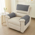 Pillow Cover 3 Piece Chaise Longue Pillow Pad Armrest Pad Detachable Pad-Black