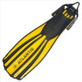 ATLANTIS LEGACY F20 - SZ XL(45-47) DIVE FINS YELLOW OPEN HEEL