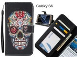 Galaxy S6 case 3 card leather wallet case printed ID