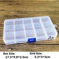 Multi Grids Plastic Detachable Storage Boxes Bins for Tools, Jewelry, Fishing Ge