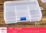 Multi Grids Plastic Detachable Storage Boxes Bins for Tools, Jewelry, Fishing Ge