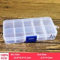 Multi Grids Plastic Detachable Storage Boxes Bins for Tools, Jewelry, Fishing Ge