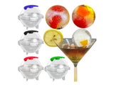 4Pcs Ice Ball Makers Large Round Ice Cube Moulds with Small Funnel