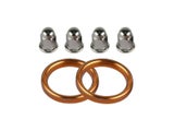 Exhaust Gaskets For Honda CB500/550 VF500/700/750 With 4 M6 Nut Set