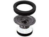 2 Pcs 6.5 Inch Car Speaker Ring Bass Door Trim Sound Insulation Cotton Audio