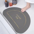 Super Absorbent Bath Mat Rubber Bathroom Rug Non-slip Entrance Doormat Nappa Ski