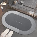 Super Absorbent Bath Mat Rubber Bathroom Rug Non-slip Entrance Doormat Nappa Ski