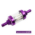 LING QI 8mm CNC Aluminum Alloy Glass Motorcycle Gas Fuel Gasoline Oil Fil CHK12N