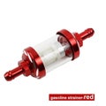 LING QI 8mm CNC Aluminum Alloy Glass Motorcycle Gas Fuel Gasoline Oil Fil CHK12N