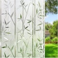 Bamboo Window Film Stained Glass Film Frosted Privacy Window Decal Decora CHK12N