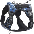 ATUBAN Tactical Dog Harness for Small Medium Large Dogs No Pull Adjustabl CHK12N
