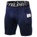 Men's Workout Lightweight Compression Camouflage Men's Gym Shorts with P CHK12N