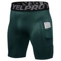 Men's Workout Lightweight Compression Camouflage Men's Gym Shorts with P CHK12N