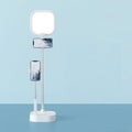 Desktop Phone Holder Overhead Shooting Bracket Fill Light Wireless Blueto CHK12N