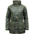 Game Technical Apparel Cantrell Padded Antique Ladies Waxed Jacket Olive