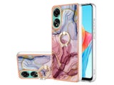 Finger Ring Kickstand Case Cover for OPPO A78 4G Marble
