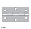 Fortress 65x35 Fixed Brass Pin Hinge Zinc