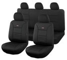 Seat Covers For Toyota Hiace Crew Van Lwb 02/2019 -On Rows Sharkskin Black